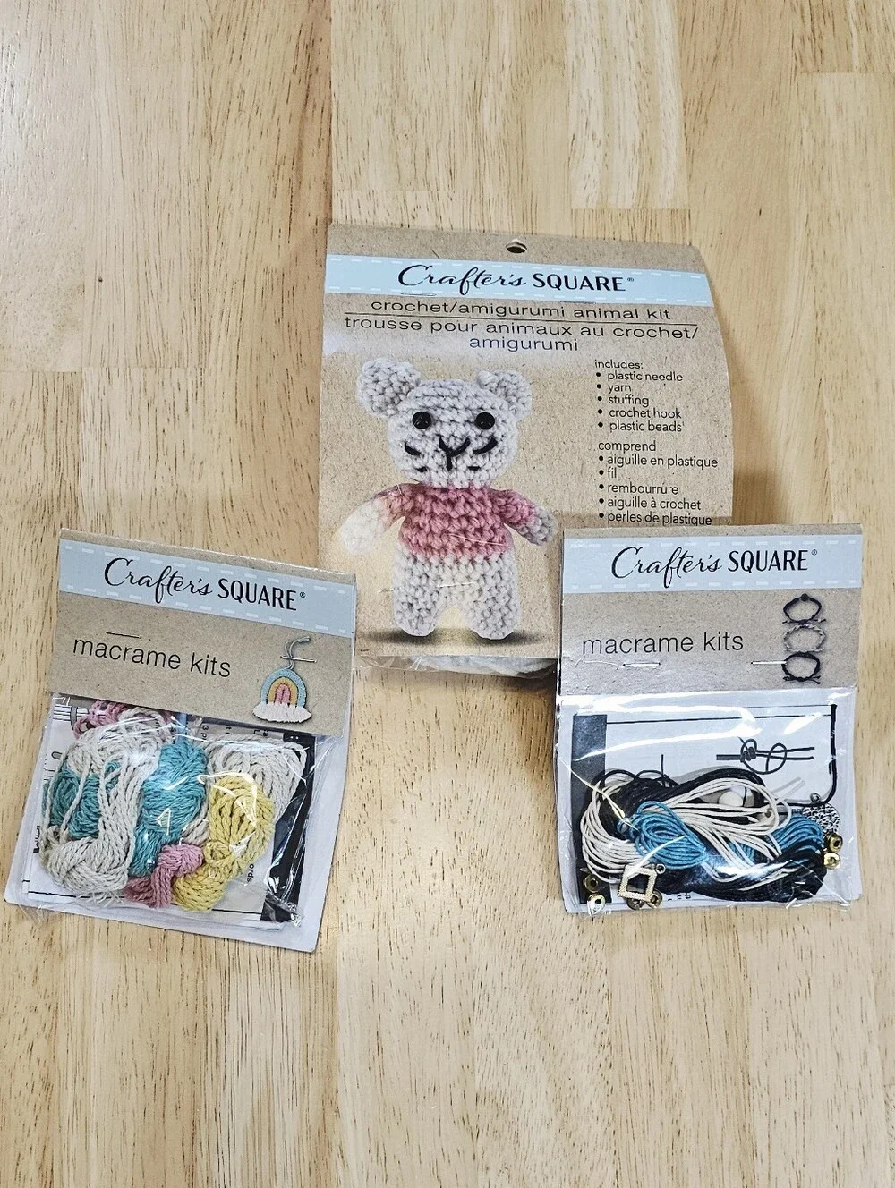 2 Macrame Kits + 1 Crochet Kit Bundle
